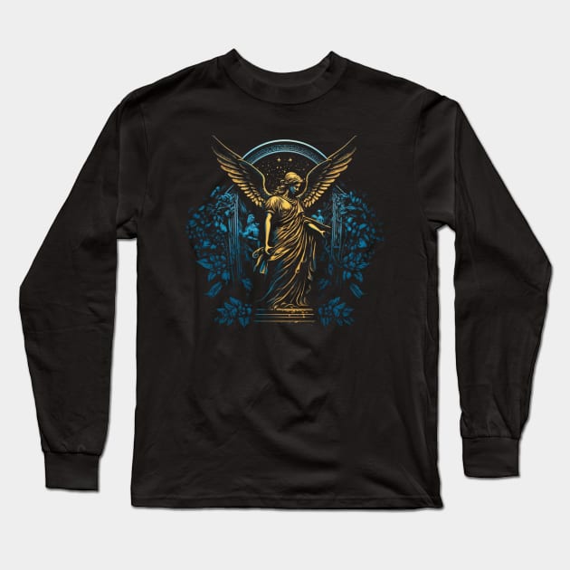 WEEPING ANGEL I Long Sleeve T-Shirt by Follow The Blood